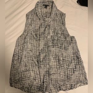 Forever21 Black & White Tank Too size M